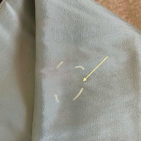 NWT Magaschoni 100% Dupioni Silk straight w little Flare Pants Light Blue Size 2 - Picture 12 of 14